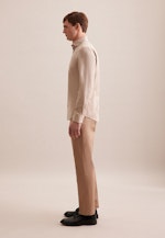 Slim Chemise décontractée Uni in Beige |  Seidensticker Onlineshop