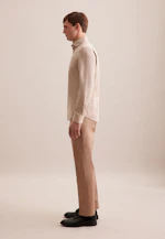 Slim Chemise décontractée Uni in Beige |  Seidensticker Onlineshop