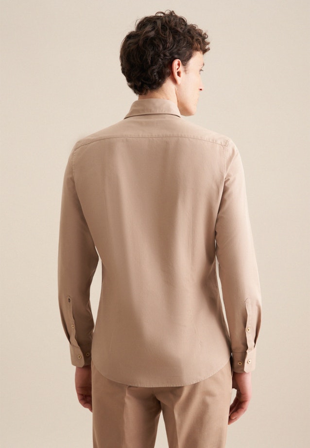 Slim Casual Hemd Uni in Braun |  Seidensticker Onlineshop