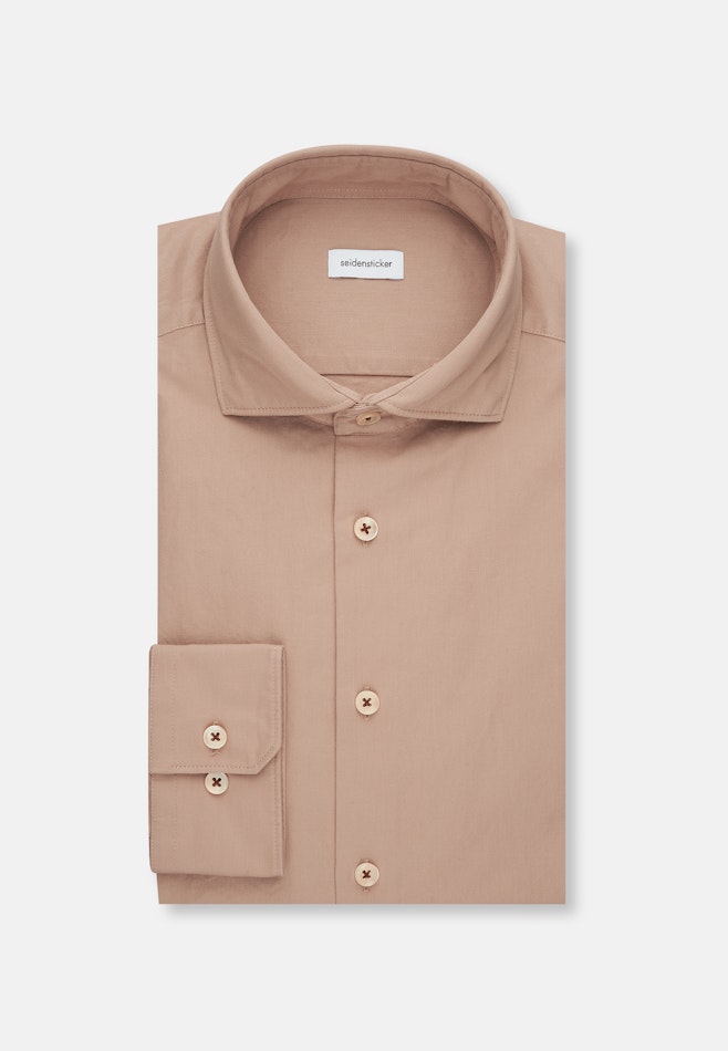 Slim Casual shirt Uni in Braun | Seidensticker online shop