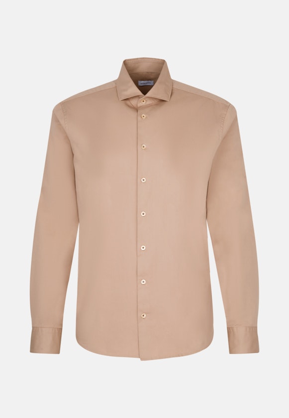 Chemise Décontractée Slim Manche Longue Sémi-Classique in Braun |  Seidensticker Onlineshop