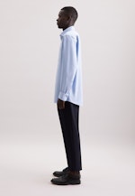 Regular Flanellhemd Uni in Hellblau |  Seidensticker Onlineshop