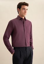 Flannel shirt in Regular with Kent-Collar in Purple |  Seidensticker Onlineshop