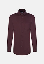 Flannel shirt in Regular with Kent-Collar in Purple |  Seidensticker Onlineshop