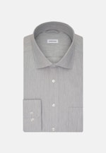 Flannel shirt in Regular with Kent-Collar in Grey |  Seidensticker Onlineshop