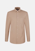 Chemise en flanelle Regular Flanelle Col Kent in Marron |  Seidensticker Onlineshop