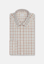 Regular Flanellhemd Karo in Braun |  Seidensticker Onlineshop