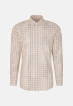 Flanellen hemd in Regular with Button-Down-Kraag in Bruin |  Seidensticker Onlineshop