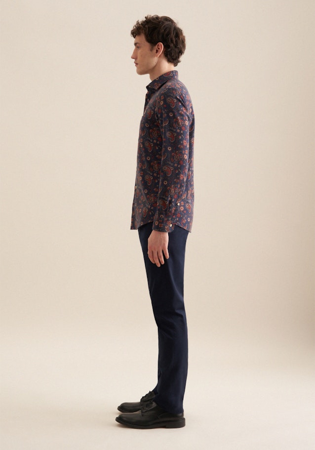 Slim Casual Shirt Print in Yellow | Seidensticker Onlineshop