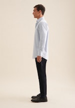 Regular Chemise en flanelle Pepita in Bleu Clair |  Seidensticker Onlineshop