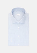 Flannel shirt in Regular with Kent-Collar in Light Blue |  Seidensticker Onlineshop