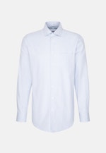 Chemise en flanelle Regular Flanelle Col Kent in Bleu Clair |  Seidensticker Onlineshop