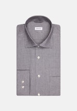 Chemise en flanelle Regular Flanelle Col Kent in Bleu Foncé |  Seidensticker Onlineshop