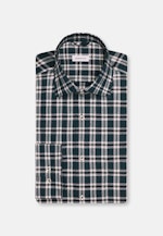 Regular Flannel shirt Check in Turquoise |  Seidensticker Onlineshop