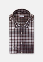 Regular Flanellhemd Karo in Lila |  Seidensticker Onlineshop