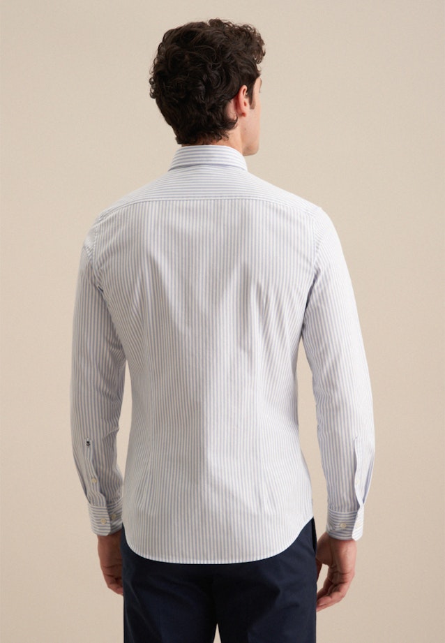 Chemise casual in Slim with Col Boutonné in Bleu Clair |  Seidensticker Onlineshop