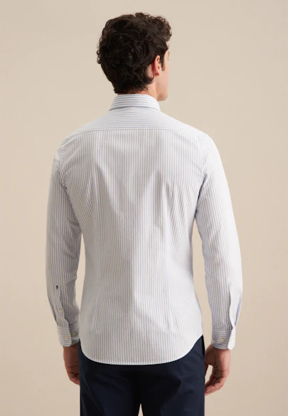 Slim Casual Hemd Streifen in Hellblau |  Seidensticker Onlineshop
