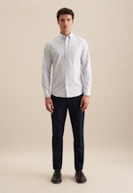 Twill Casual Hemd in Slim mit Button-Down-Kragen in Hellblau |  Seidensticker Onlineshop