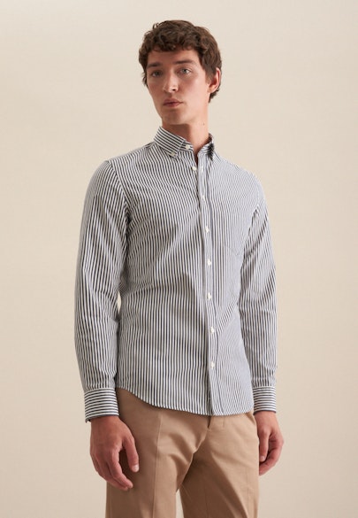 Slim Casual shirt Stripe in Dark Blue |  Seidensticker Onlineshop