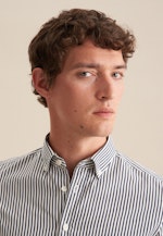 Twill Casual Hemd in Slim mit Button-Down-Kragen in Dunkelblau |  Seidensticker Onlineshop