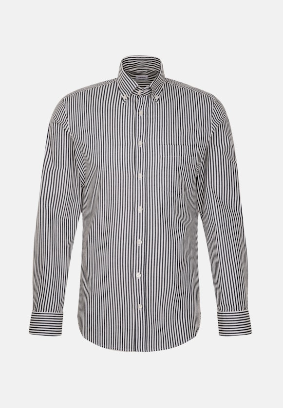 Casual overhemd in Slim with Button-Down-Kraag in Donkerblauw |  Seidensticker Onlineshop