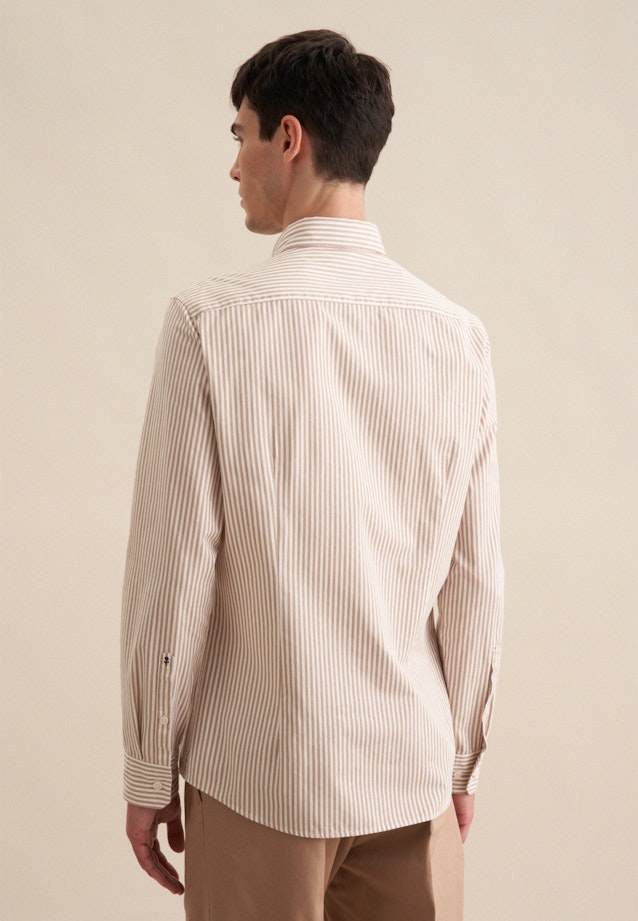 Slim Casual shirt Stripe in Brown |  Seidensticker Onlineshop