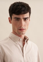 Slim Casual Hemd Streifen in Braun |  Seidensticker Onlineshop