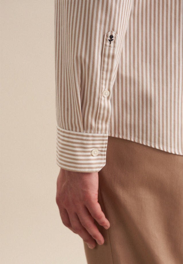 Slim Casual shirt Stripe in Brown |  Seidensticker Onlineshop