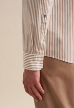 Slim Casual Hemd Streifen in Braun |  Seidensticker Onlineshop