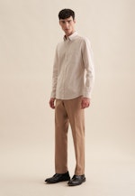 Twill Casual Hemd in Slim mit Button-Down-Kragen in Braun |  Seidensticker Onlineshop