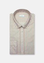Slim Casual Hemd Streifen in Braun |  Seidensticker Onlineshop