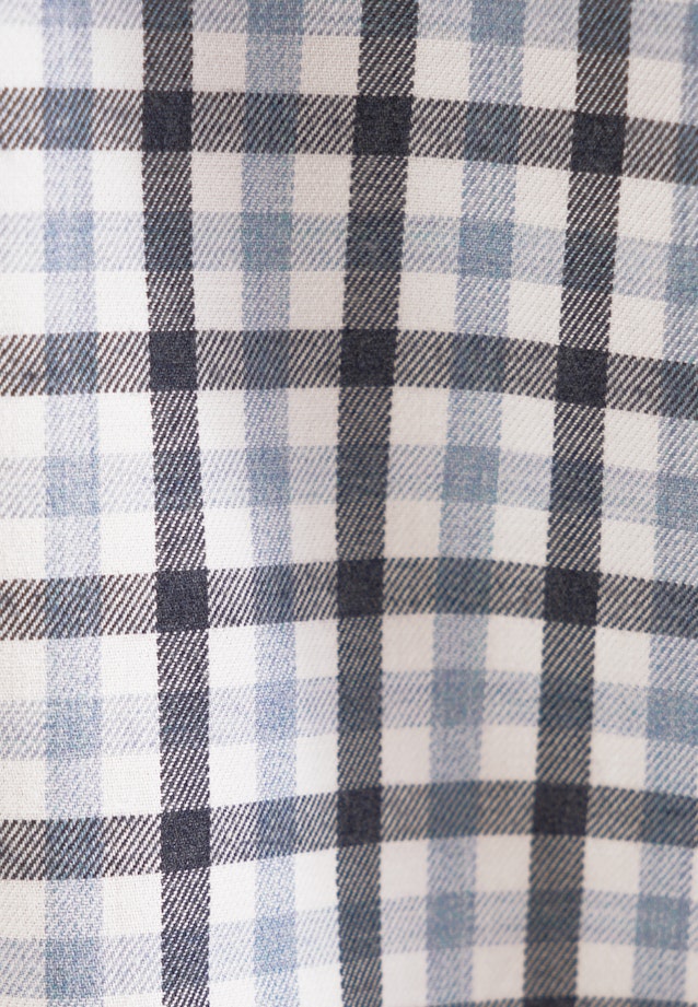 Comfort Chemise en flanelle carreaux in Bleu Foncé |  Seidensticker Onlineshop