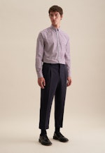 Comfort Flanellhemd Karo in Rosa/Pink |  Seidensticker Onlineshop