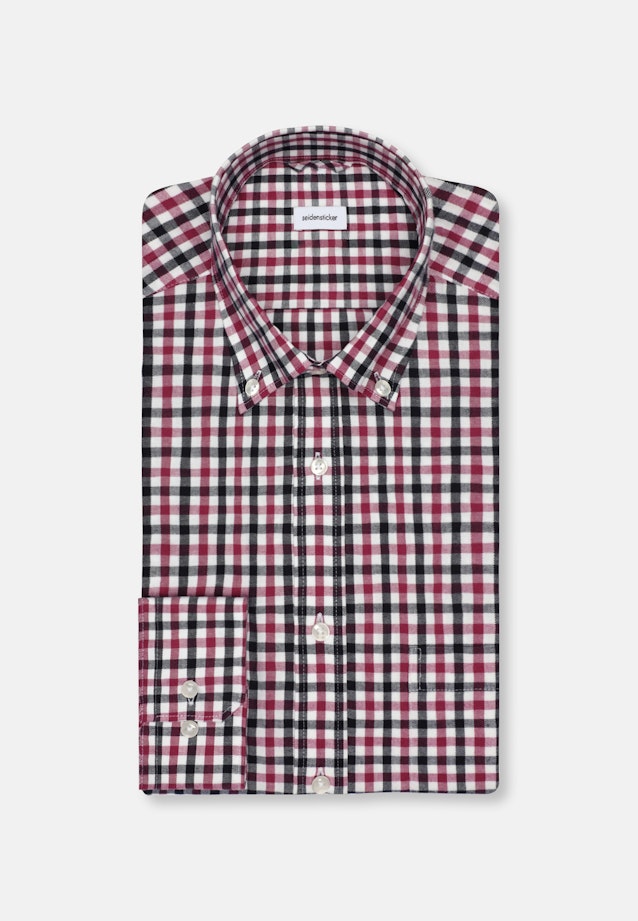 Comfort Flanellhemd Karo in Rosa/Pink |  Seidensticker Onlineshop