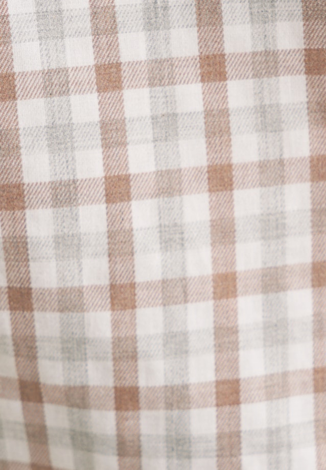 Comfort Chemise en flanelle carreaux in Marron |  Seidensticker Onlineshop