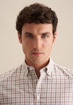 Comfort Chemise en flanelle carreaux in Marron |  Seidensticker Onlineshop