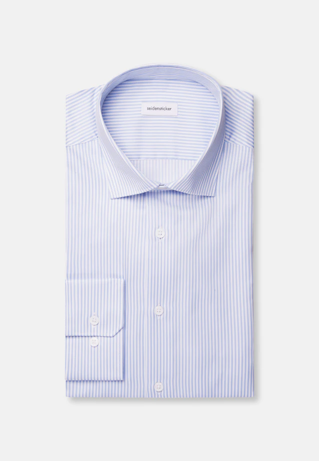 Regular Business shirt Stripes in Light Blue |  Seidensticker Onlineshop