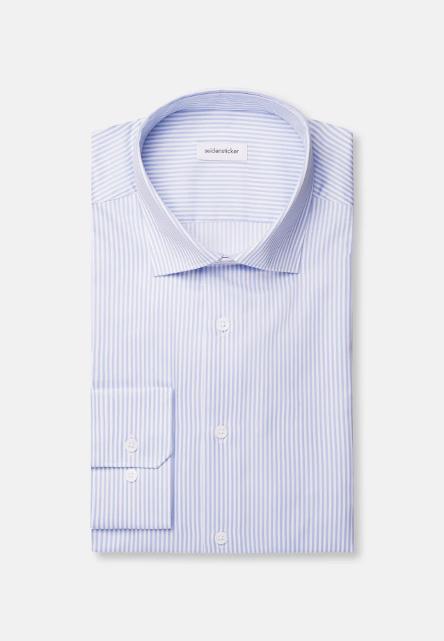 Regular Business shirt Stripes in Light Blue |  Seidensticker Onlineshop