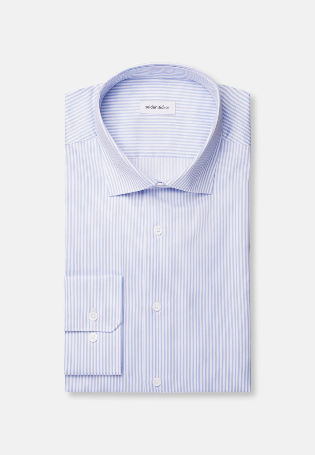 Regular Business shirt Stripes in Light Blue |  Seidensticker Onlineshop