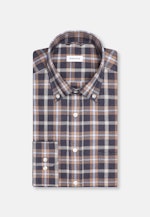 Regular Flanellhemd Karo in Dunkelblau |  Seidensticker Onlineshop