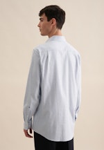 Regular Flanellhemd Karo in Hellblau |  Seidensticker Onlineshop
