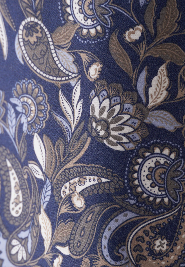 Regular Flannel shirt Print in Dark Blue |  Seidensticker Onlineshop