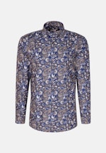 Chemise en flanelle Regular Flanelle Col Kent in Bleu Foncé |  Seidensticker Onlineshop