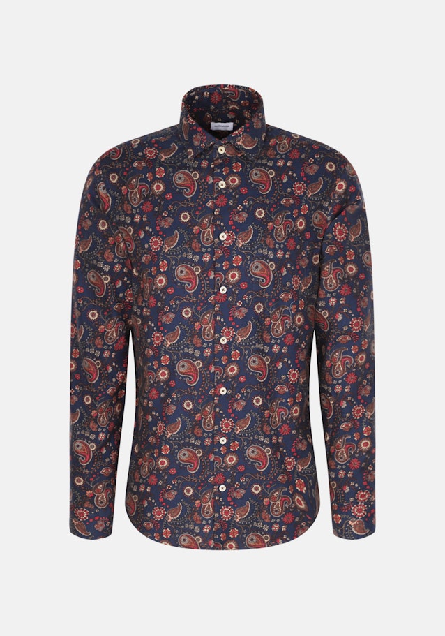 Regular Chemise casual Imprimé in Jaune | Seidensticker Onlineshop