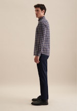 Casual Shirt in Slim with Button-Down-Collar in Dark Blue |  Seidensticker Onlineshop