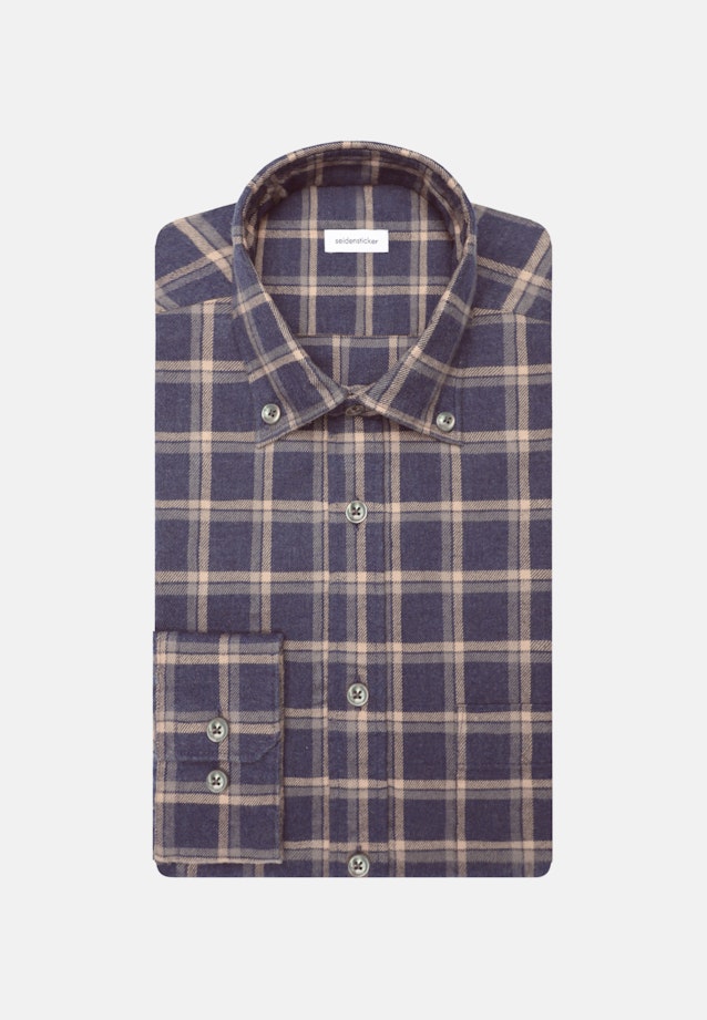 Casual Shirt in Slim with Button-Down-Collar in Dark Blue |  Seidensticker Onlineshop