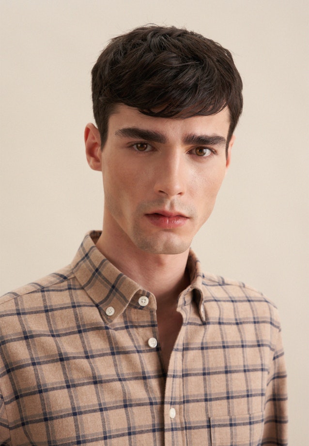 Slim Casual shirt Check in Brown |  Seidensticker Onlineshop