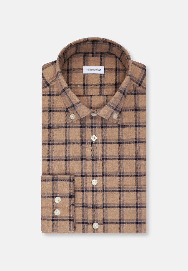 Slim Casual shirt Check in Brown |  Seidensticker Onlineshop
