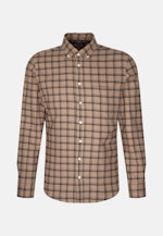 Flanell Casual Hemd in Slim mit Button-Down-Kragen in Braun |  Seidensticker Onlineshop