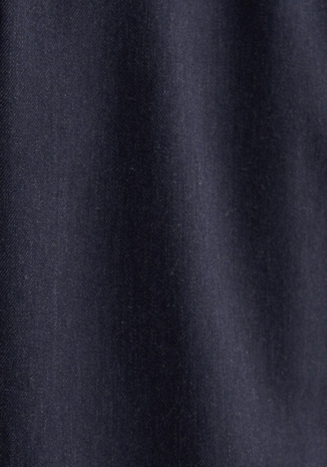 Chemise en flanelle Comfort Col Kent in Bleu Foncé | Seidensticker Onlineshop